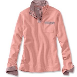 Medium Orvis French Terry Quarter Snap Sweater